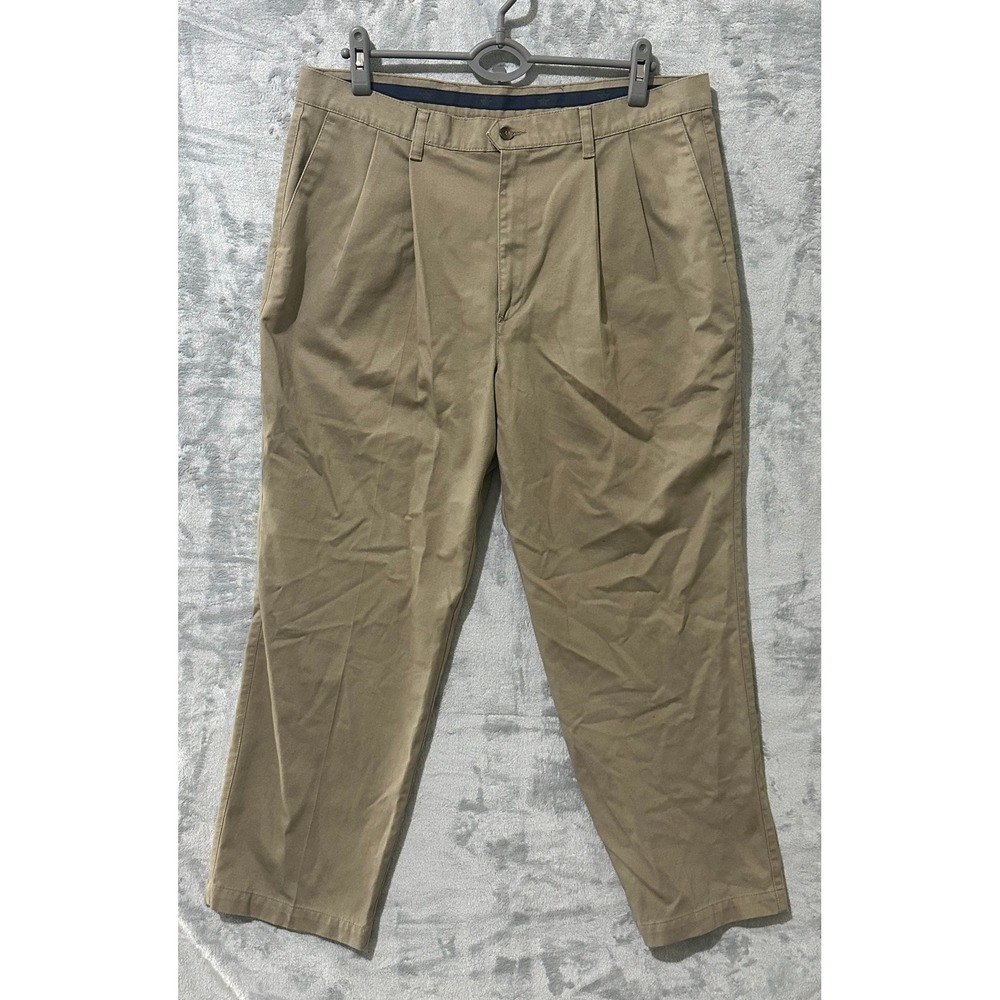 Vtg Dockers Mens Pleated Khaki Pants Classic Fit Relaxed Comfort‎ Casual - 36x29